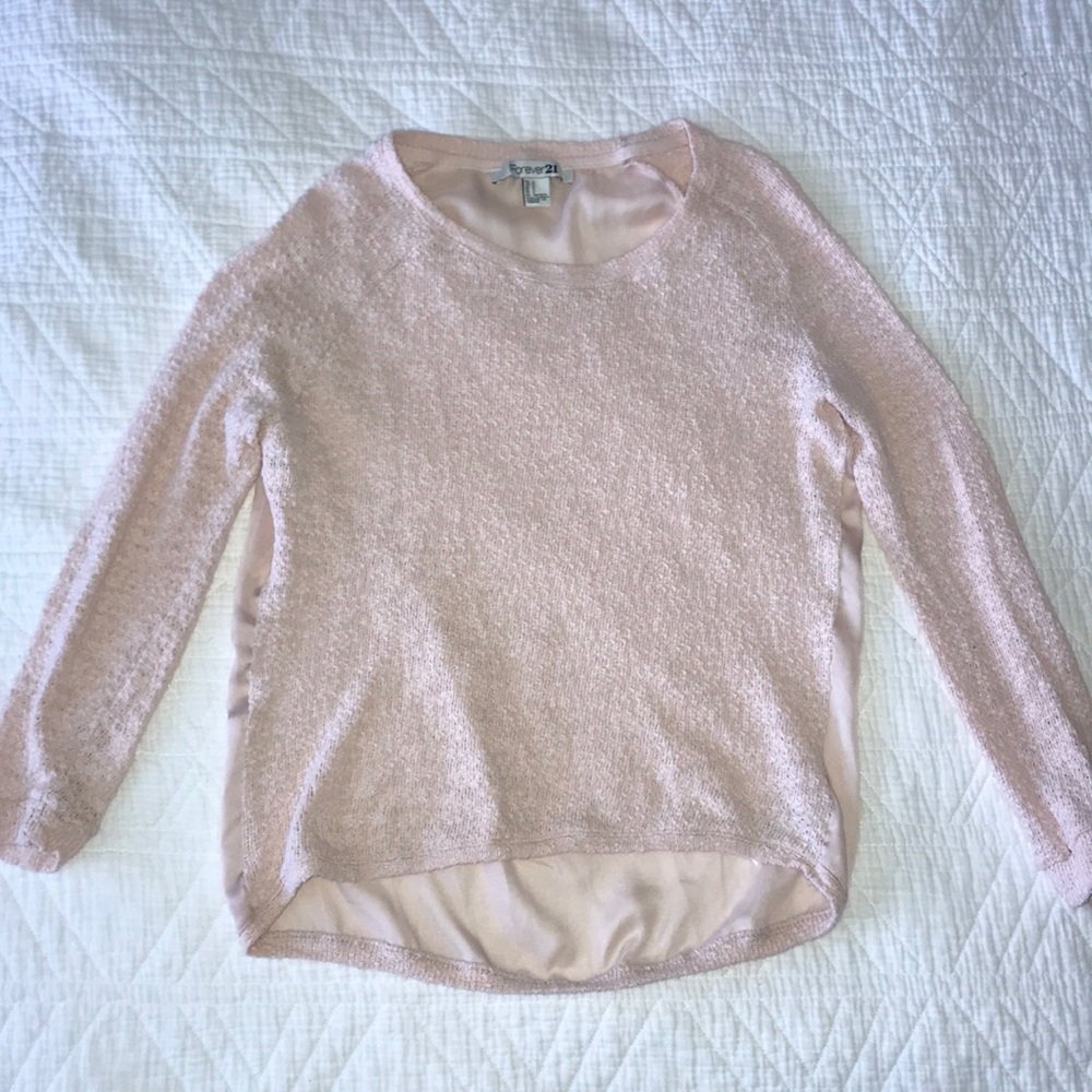 Light pink forever 21 shirt